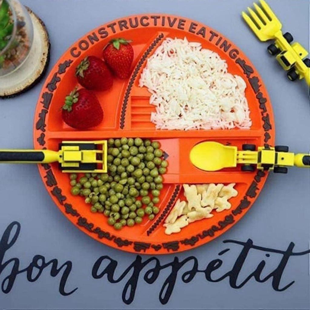 BPA-Free Baby Spoon Fork Set 3Pcs, Lightweight Kids Dining Utensils FCY