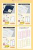 KOKUYO Color Laser Inkjet Compatible Sticky 12 Labels per 50 Yellow of & Postcard-Sized Notes, Sheet, Sheets, (KPC-PSF12-50Y) [Set 3]