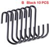 10/15/20/25/30pcs Household Organizer Stainless Steel Storage Rack Hanger Clasps Hooks S Shaped Hook