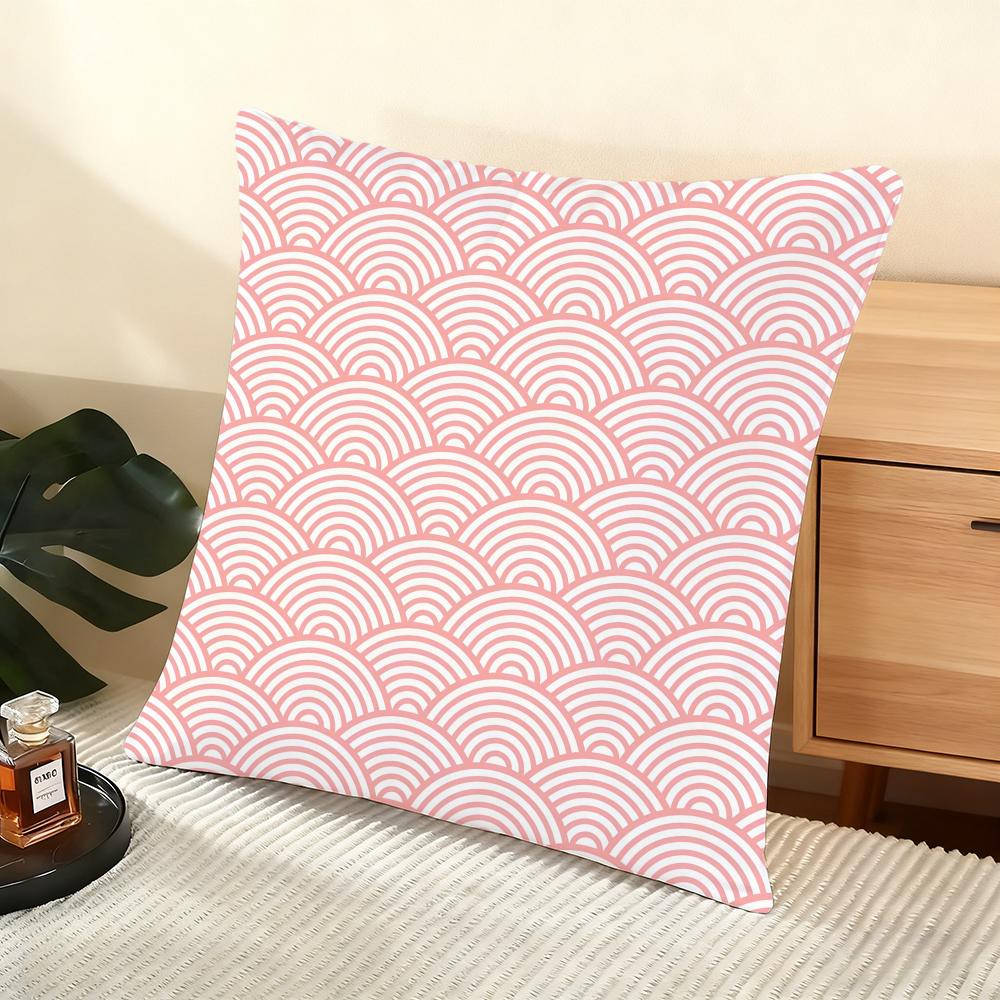 JAPANESE Style Cushion Cover Soft Short Plush Pillow Cover Smooth Cozy Texture Aesthetic Cushion Case Home Decor