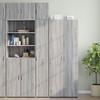 VidaXL Slim Storage Cabinet Sonoma Grey 30x42.5x225 Cm, Bathroom Storage Cabinet, Storage Unit of 3281264