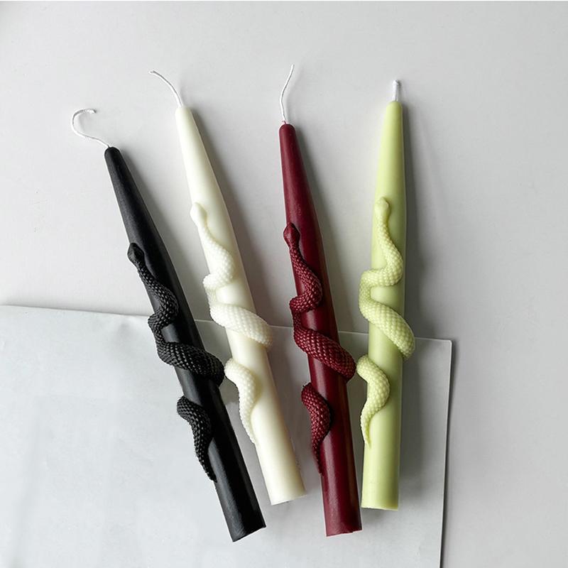 1 шт. Длинные ароматические столбовые свечи, уникальный подарок в форме змеи, 23,3x3,3 см
