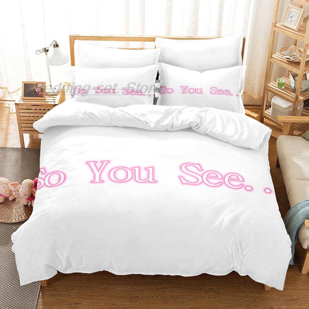 So You See Bedding Set Single Twin Full Queen King Size Bed Set Aldult Kid Bedroom Duvetcover Sets 3D Print 2022 Fashion Cool