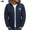 Мужская повседневная теплая хлопковая куртка с капюшоном в корейском стиле - Верхняя одежда с хлопковой подкладкой для улицы