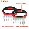 Double-claw meat shredder set meat shredder deli meat splitter outdoor BBQ tools 2 packs