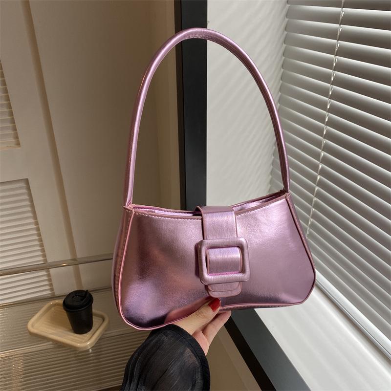 2023 Модная женская осенняя сумка-подмышка через плечо - Повседневная, Простая, Шикарная сумочка