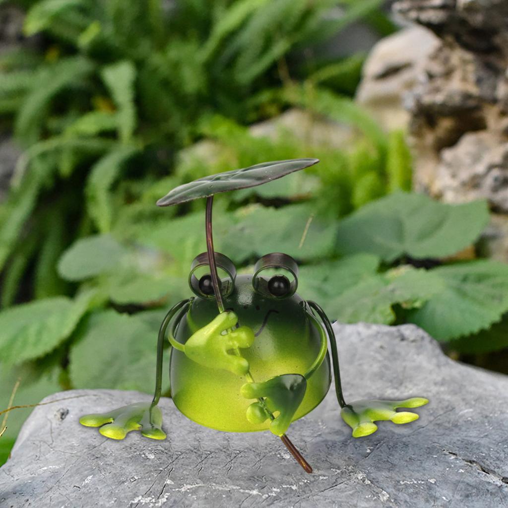 Садовая статуэтка лягушки Yousheng, ручная работа, железное украшение в виде лягушки, коллекционная фигурка лягушки для патио, балкона, домашнего декора, офисного стола