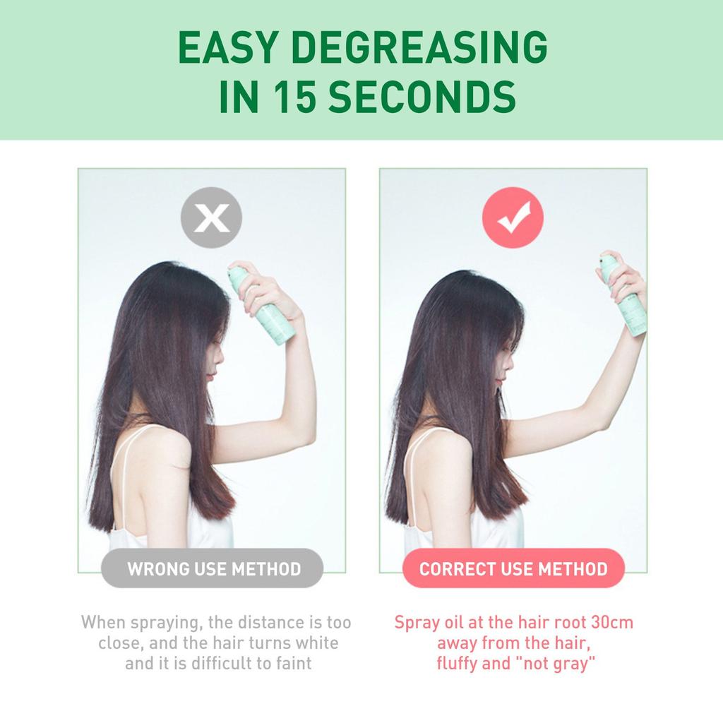 Сухие шампуни для волос Tousy Spray To Oil Powder Lazy Artifact Fast Tousy Lasting Bangs Несмываемый спрей Освежающий контроль жирности 150 мл