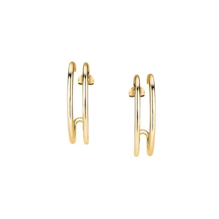 Boucles d'oreilles - MORELLATO - Créoles en acier jaune - pour femme