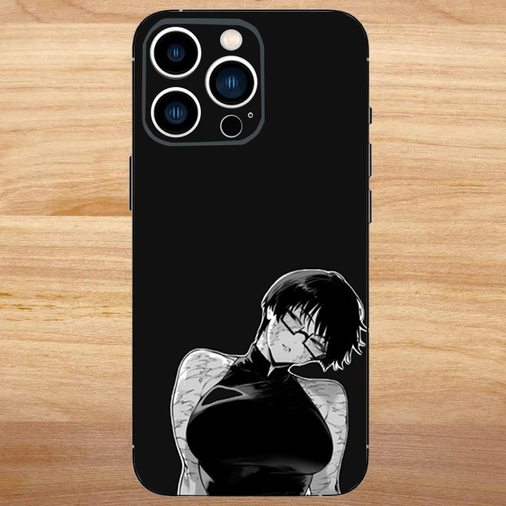 Чехол для телефона Maki Zenin Jujutsu Kaisen для iPhone 16,15,14,13,12,11,Mini,Pro,SE,MAX Белый Матовый Ударопрочный Чехол