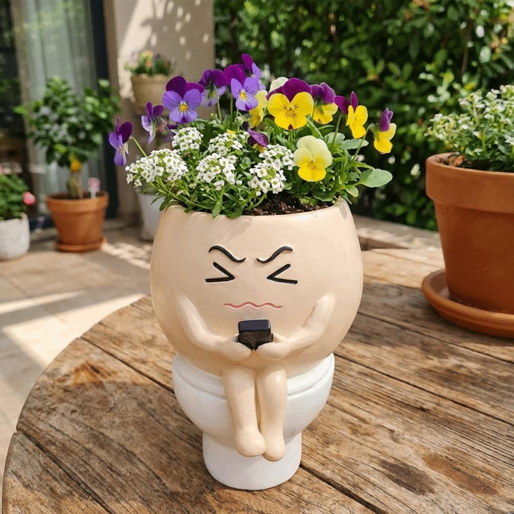 Cartoon Succulent Flowerpot Resin Plant Cultivation Pot Plant Growing Container  Succulent Planting