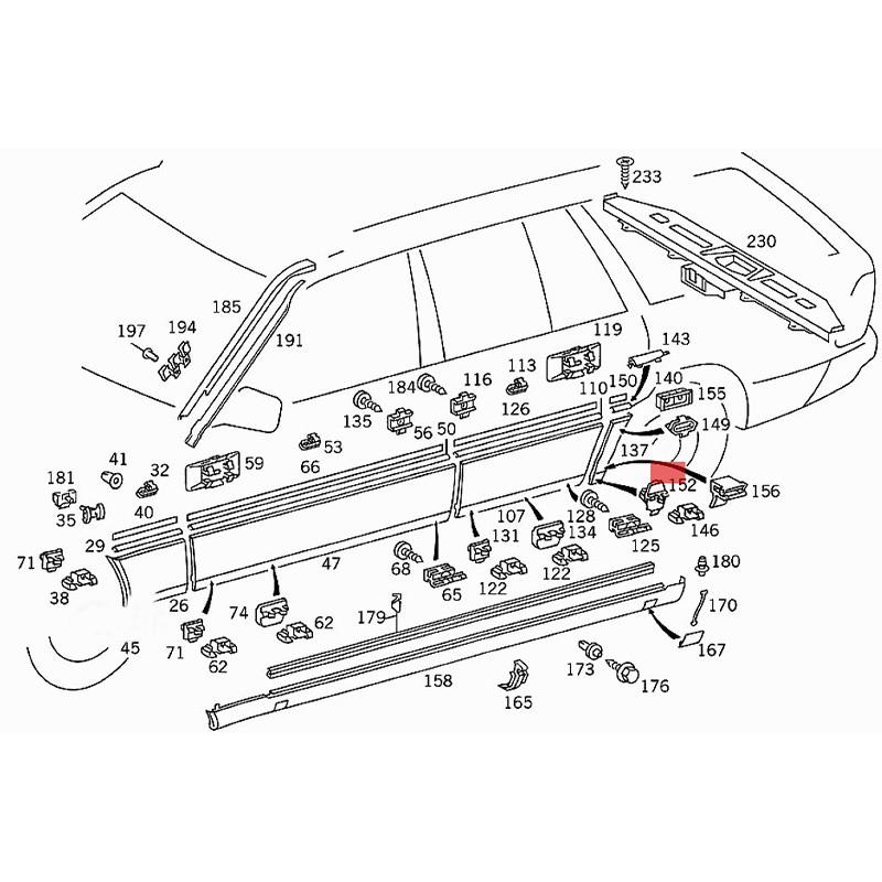 60 Клипс Скобы Обшивка / Sacco Для Mercedes-Benz W124 S124 E-Class TE E A0019882981 A0019886381 A0019884681