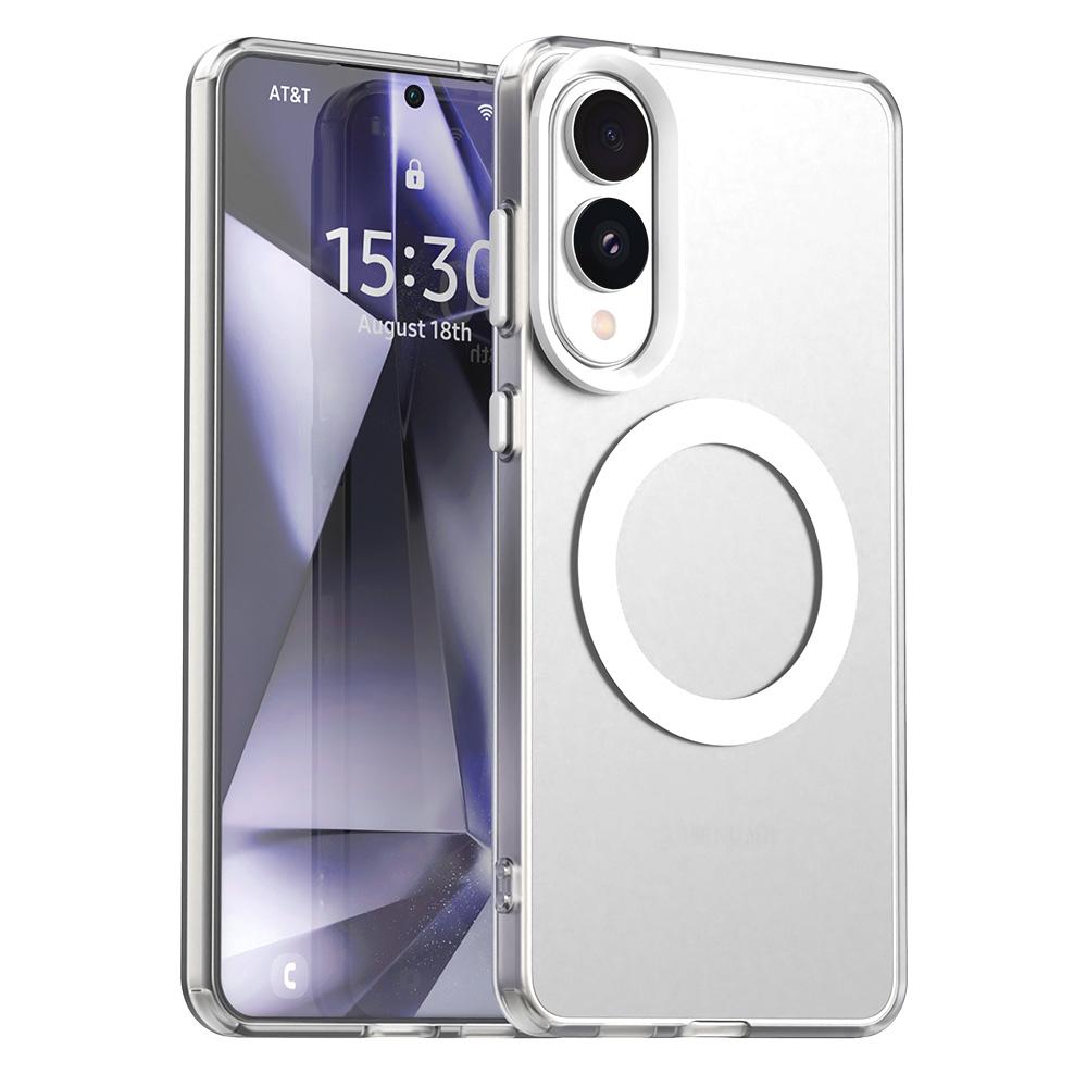 Для Samsung Galaxy S25 Edge Чехол Магнитный Чехол Матовый на ощупь Противоударный ТПУ+ПК Задняя крышка для телефона