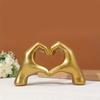 Heart Hand Sculpture,Elevate Your Room with Taylor Gold Heart Decor,Personalize Your Home with Modern and Elegance,Valentines Day Wedding Gift
