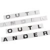 Car ABS Letters Logo Decals Sticker For Mitsubishi OUTLANDER Car Front Head Hood Alphabet Emblem Badge Styling Stickers