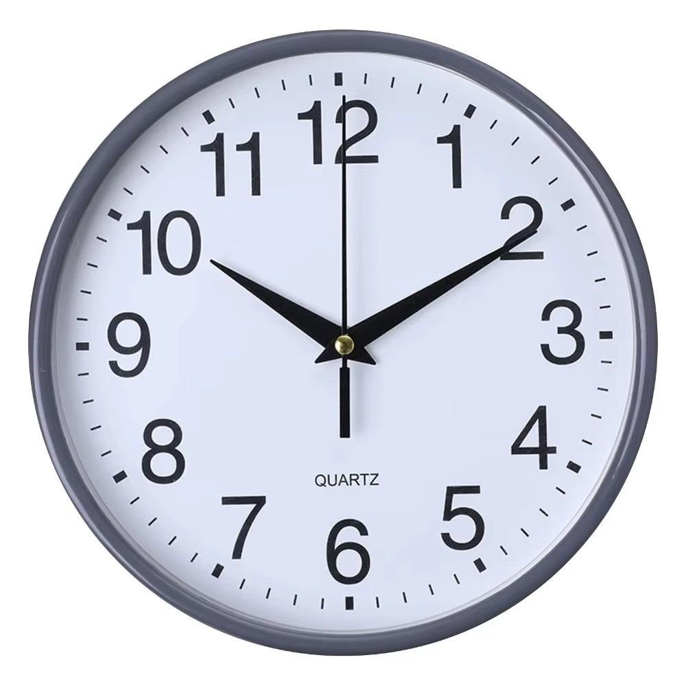 8 Inch Wall Mounted Clock Battery Operated Hanging Clock New Round Wall Clocks Living Room