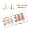 AGUUD Tinsel Comic Spire Eyelash Extension Holographic Shiny Manga False Eyelash Feather Shape Tinsel Anime Lash For Makeup Part