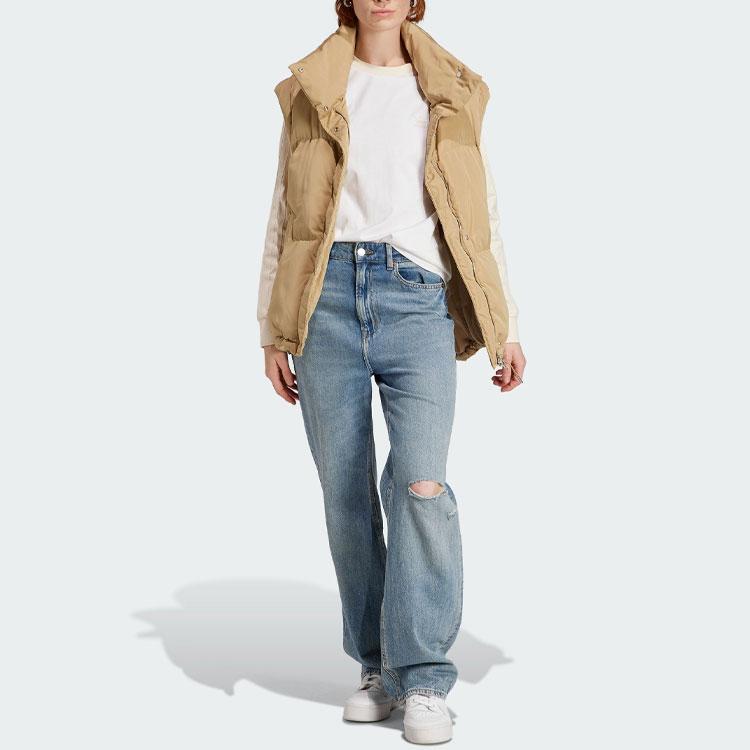 Adidas Футболка с длинным рукавом Originals с принтом букв, американская винтажная, цветная, спортивная, с круглым вырезом, женская, желтый IN4137