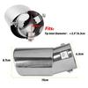 Car Pipe Rear Exhaust Tip Throat Tail Stainless Muffler Round Steel Accessories