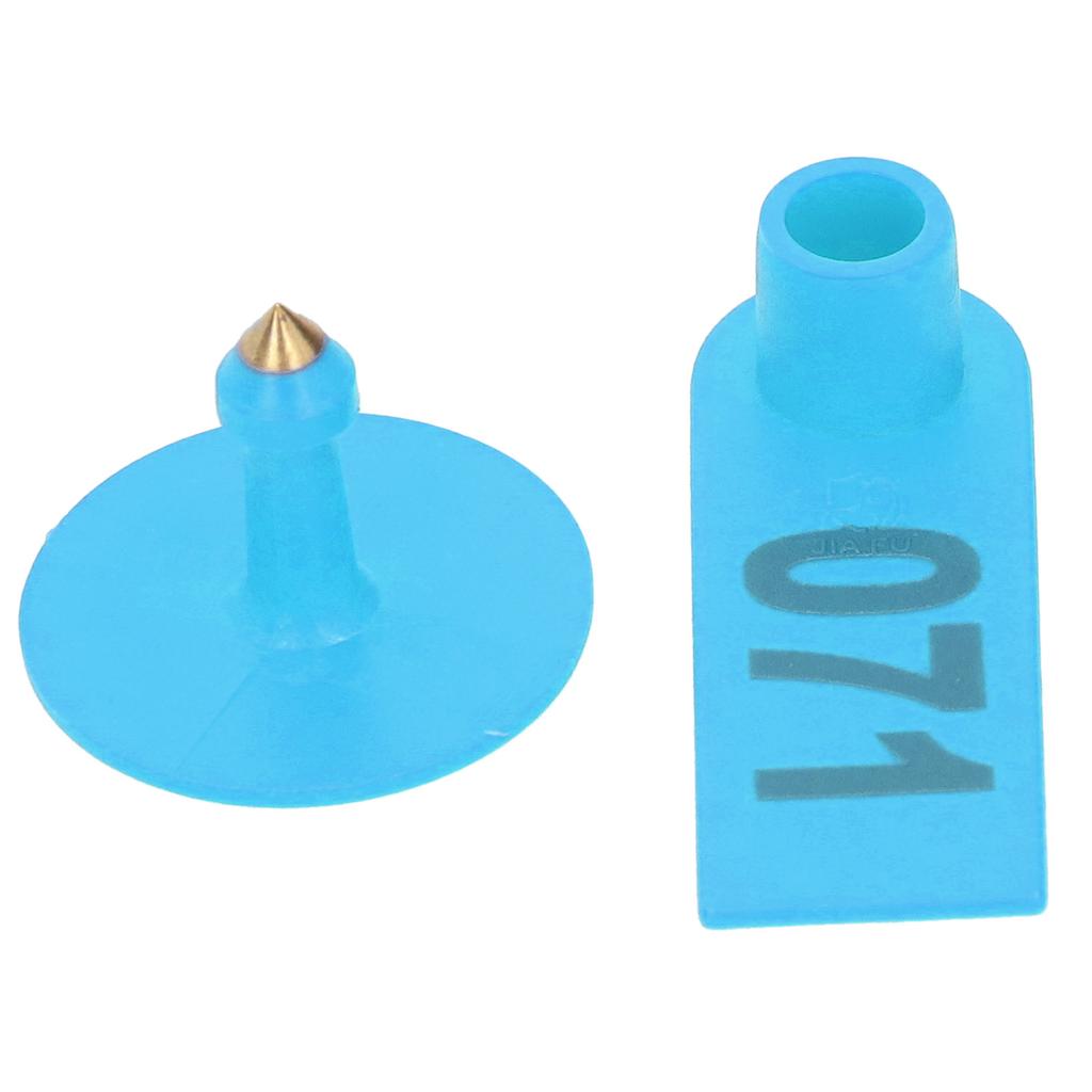 Numbered Ear Tag Marks Labels for Sheep Goats Farm Animal Livestock Feeding SuppliesBlue