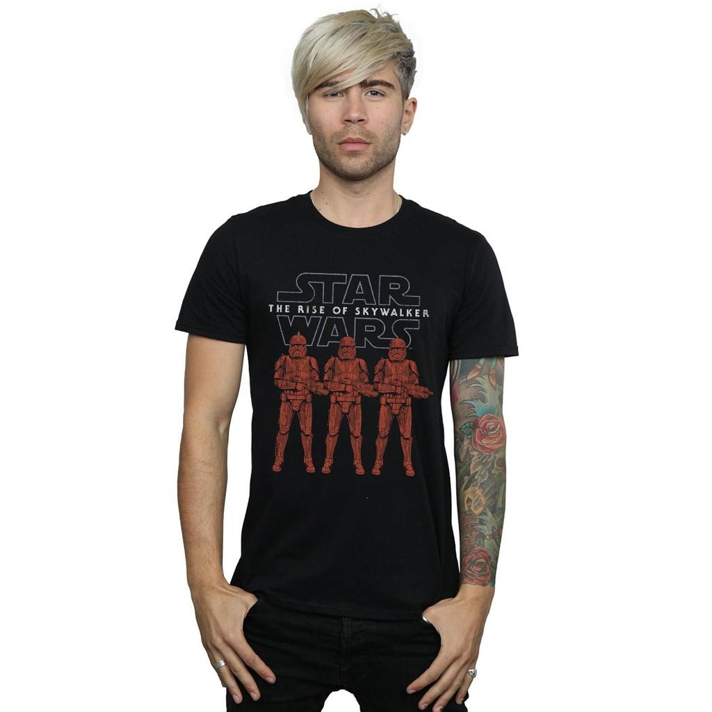 Star Wars Mens The Rise Of Skywalker Stormtrooper Colour Line Up T-Shirt