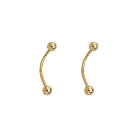 Round Bead Earrings New Style Trendy Personality Earrings Simple and Cold Wind Ear Bone Nails for Women Small and Versatile