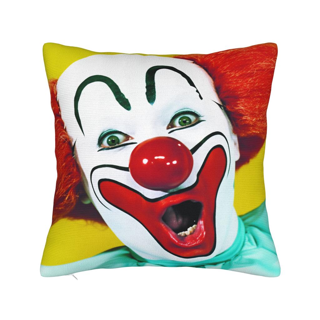 Pillow Case Funny Clowns B-Bozoeds  Comfy Pillow Cover For Living Room Chair Retro Trendy Pillowcases