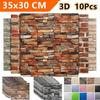 3D Плитка Кирпичная Стена Стикер Самоклеящиеся Водонепроницаемый Пены Обои 10 Шт. 35x30см
