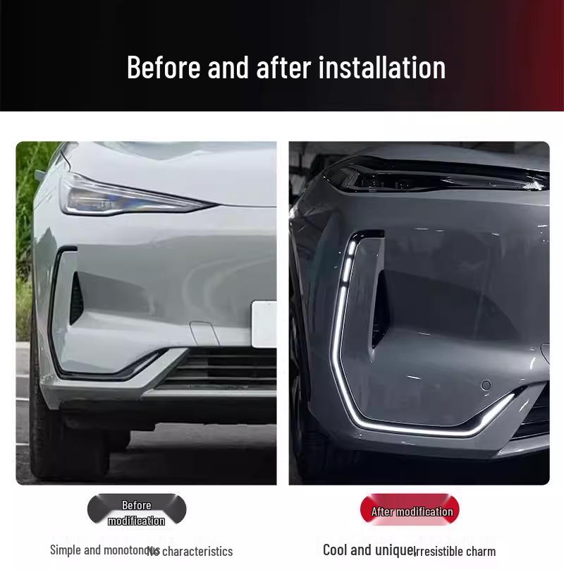 Geely Galaxy E5 (24-26) Комплект для модернизации светодиодных дневных ходовых огней и противотуманных фар