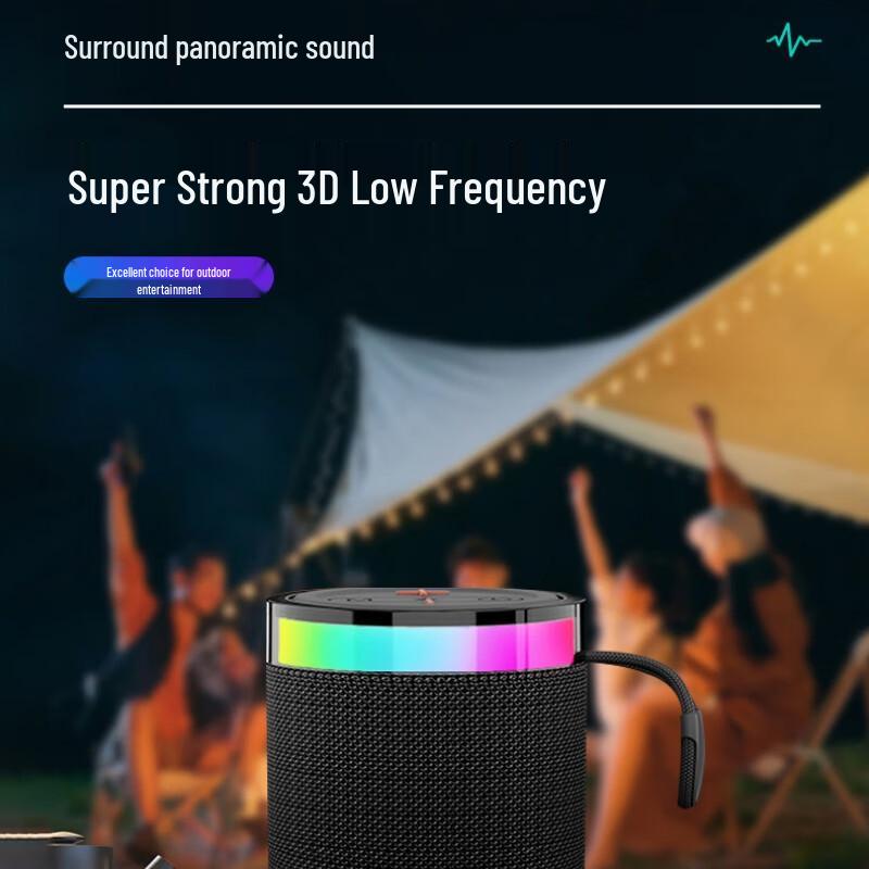 3D объемный Bluetooth-динамик - Портативный беспроводной динамик с супербасами для автомобиля и улицы (В16)