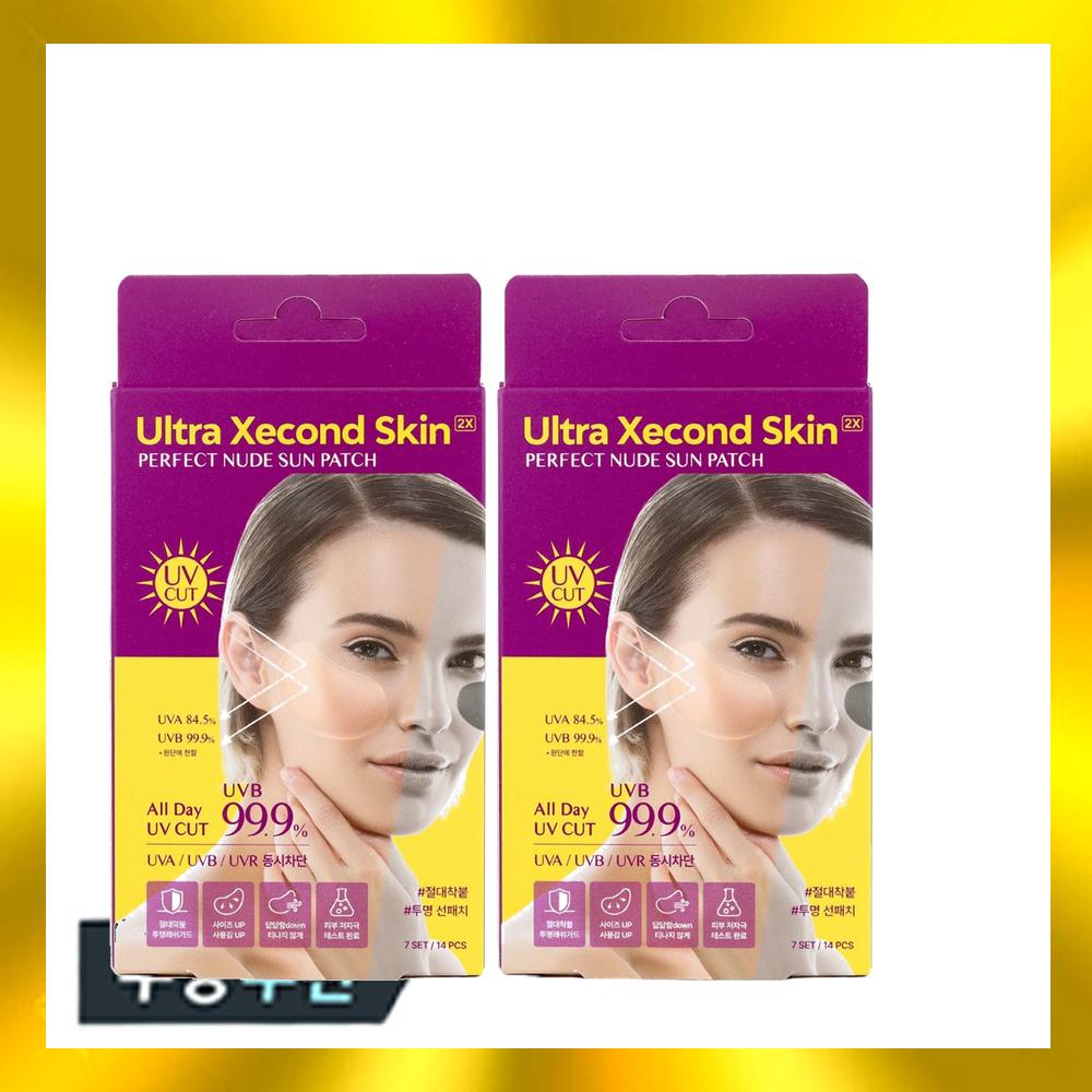 Ultra Second Skin 2X Прозрачный солнцезащитный патч Perfect Nude Sun Patch 1+1, 2X Прозрачный солнцезащитный патч 2BOX, 2 шт.