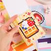 Adorable Cartoon Mini Bean Die Cut Stickers Book - 42 Pcs Handmade Decorative Scrapbooking Stickers Japanese Stationery Supplies