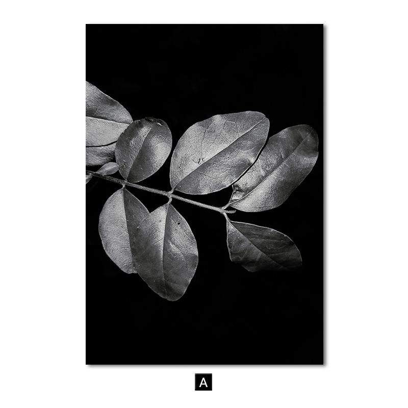 Черно-белые растения, листья, текстура, настенный художественный постер, современная женщина, лестница, цитаты, картина, печать на холсте, картина, украшение для гостиной