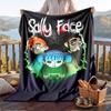 Теплое фланелевое одеяло с рисунком Sally Face, легкое и удобное покрывало для кровати, дивана