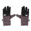 North Gloves Unisex Fleece Cold Protection Smartphone Touch Panel Compatible Graphite Gray L [The Face] E-tip [FW23]