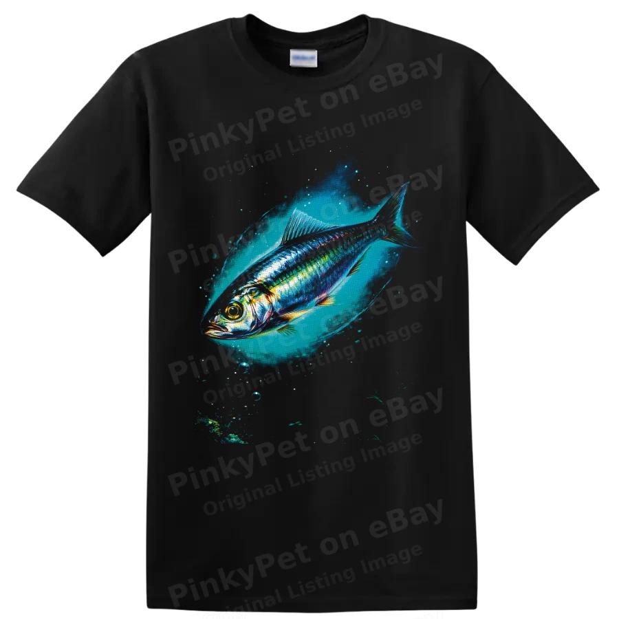 Tuna Fish T Shirt Colorful Ocean Wildlife Angler Fishing Graphic Tee Gift Art
