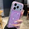 Гелевый с блестками для чехла с беспроводной зарядкой MagSafe для iPhone 17 Air 16 15 14 13 Pro Max, магнитный, ударопрочный, прозрачный TPU чехол