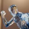 Male Runner Sculpture Abstract Resin Running Figurine Modern Home Decoration for