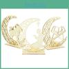 Festival Muslim Ramadan Ornaments Decorative Lights Stars Moon Shapes Crafts