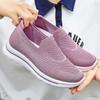 Women's Casual Sneakers Non-slip Breathable Knitted Walking Shoes Low-Top Lightweight Nurses Loafers Dressy Shoes for Women Comfortable Running Shoes