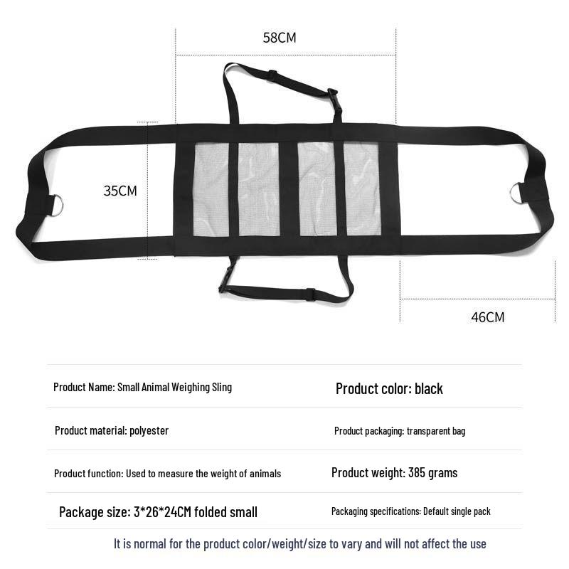 Adjustable Calf & Small Livestock Weighing Sling with Mesh Belt