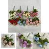 Nordic Velvet Peony Artificial Flowers For Indoor Decoration