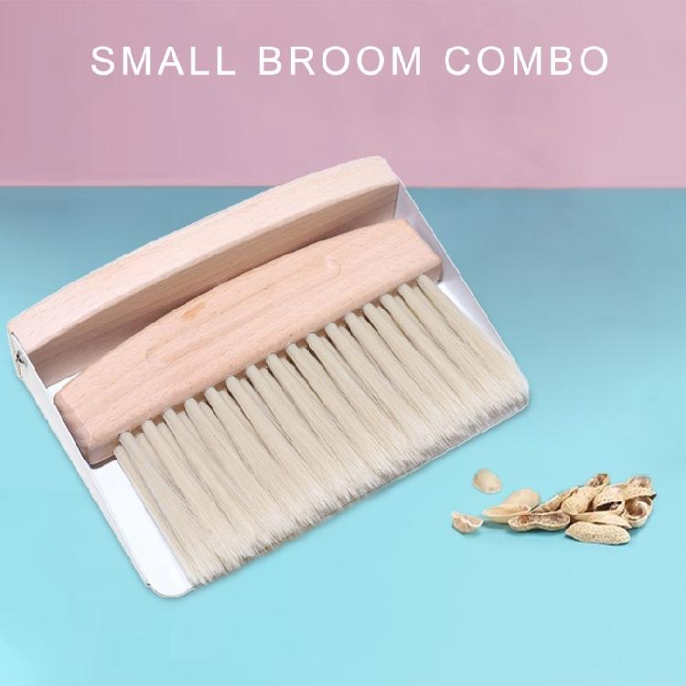 Beechwood Dustpan and Brush Combo with Comfortable Grip for Quick Cleaning Effective Dirt Removal Tool Cleaning Supplies