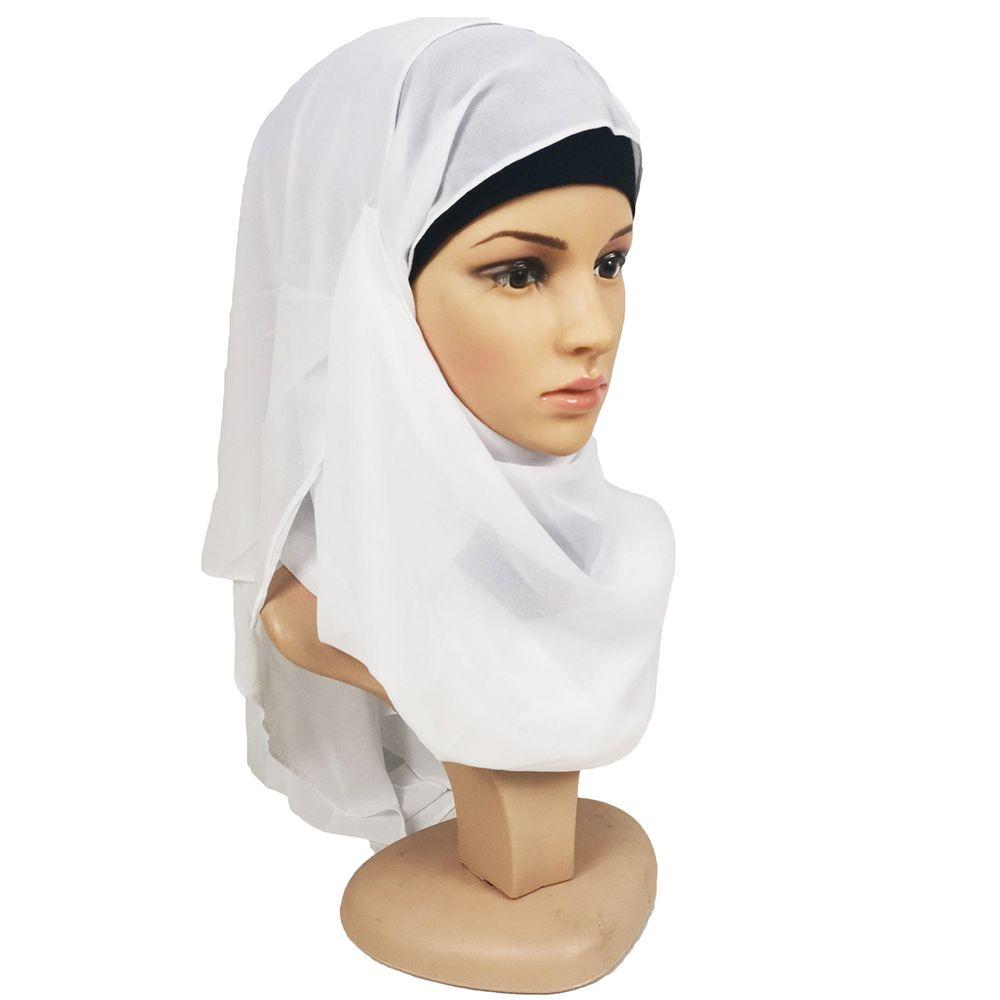 Мусульманский головной убор, шарф с капюшоном, полное покрытие, женские хиджабы, исламский тюрбан, мусульманский тюрбан, платок на голову