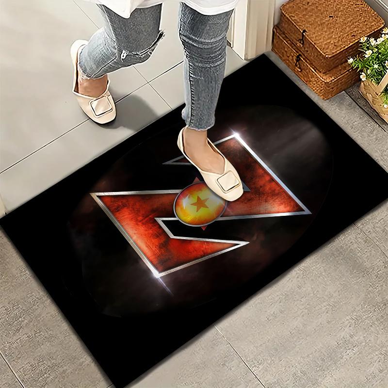 Dragon Ball Z Logo Carpet Rug For Living Room Bedroom Home Sofa Decoration Kids Play Nonslip Floor Mat