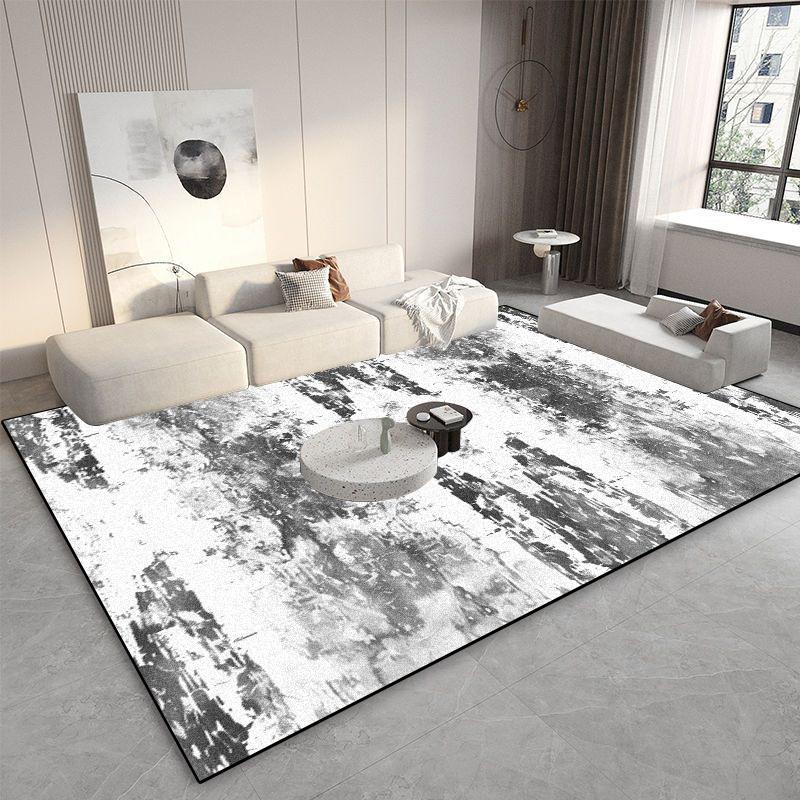 Living Room Decoration Grey Carpets Light Luxury Abstract Rugs Home Sofa Side Floor Mat Bedroom Cloakroom Corridor Large Carpet