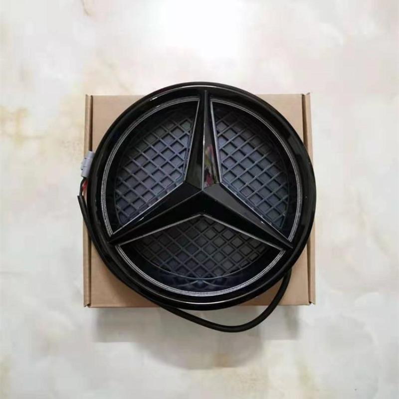 Светодиодная эмблема с логотипом на решетку радиатора автомобиля, зеркальная поверхность, светящийся декоративный свет для Mercedes Benz W205 W218 W204 W176 W212