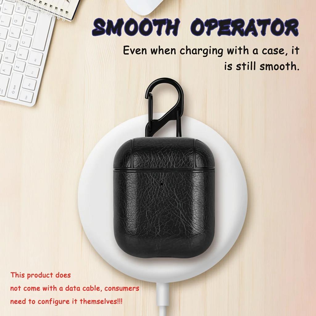 Кожаный чехол для наушников, подходящий для Apple Airpods 1 2 3 4 Pro Pro2, минималистичный защитный чехол