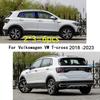 Для Volkswagen VW T-Cross TCross 2018 2019-2023 Автомобильный ПК Материал Накладка на стойку кузова Отделка двери Окно Пиано Черный Молдинг Наклейка