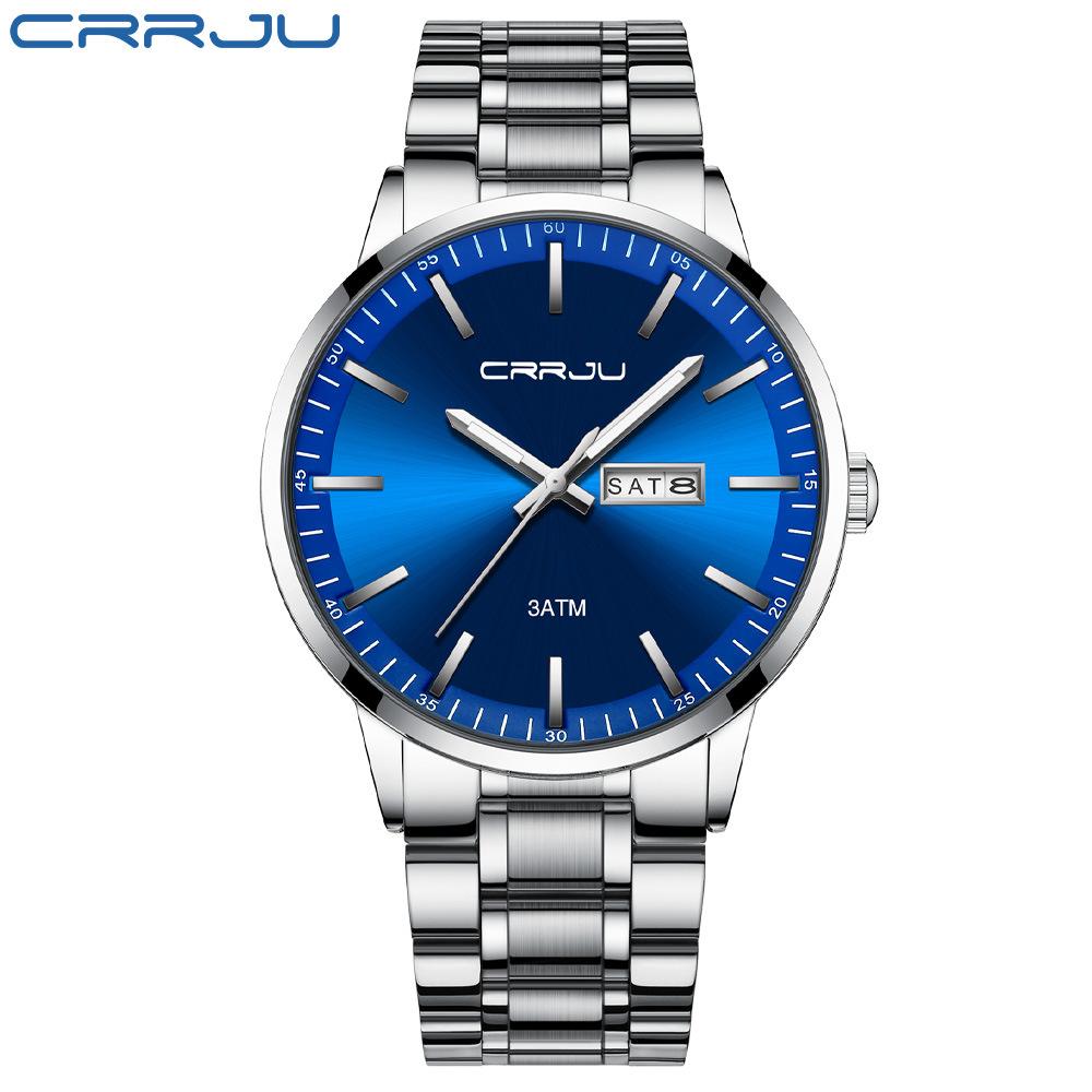 CRRJU-2193 Men's Watch Casual Business Fashion Personality Watch Men's Watch Student Watch Simple Calendar
